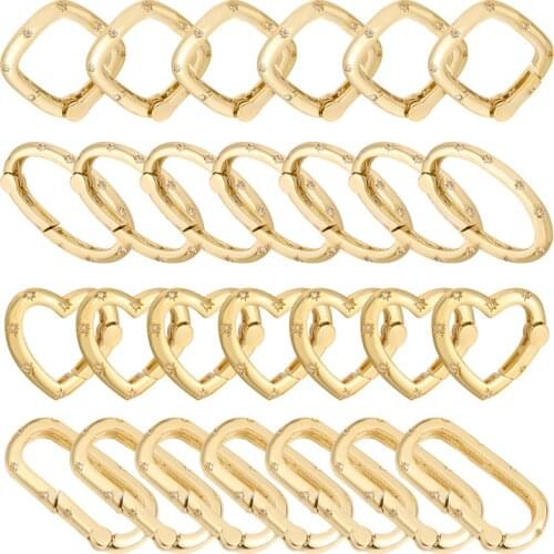 New DIY Personal Jewelry Making Supplies Hanging Pendant Spiral Fastener Screw Clasp Carabiner lock Chain Necklace Jewelry Gift