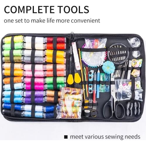 Professional Sewing Kits 58-228Pcs Repair Sewing Box Set for Hand Quilting Needle Thread Stitching Embroidery Sewing Accessories