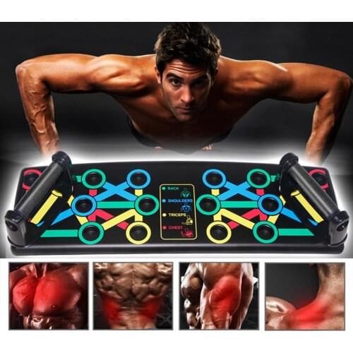 14-in-1 Foldable Push Up Board Rack Training Board Support Fitness Equipment Multifunction Push-up Stands Fitness Exercise Tools