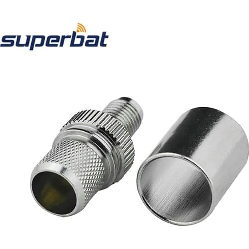 Superbat RP-SMA Jack (plug center) Crimp for Cable RG8 RG165 LMR400 RG213 RF Connector Adapter