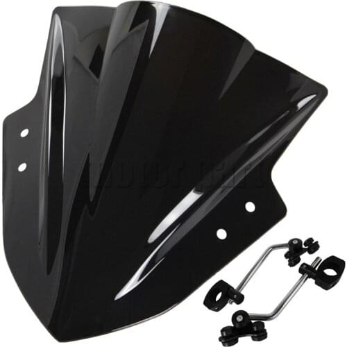 Universal Motorcycle Windshield Windscreen Wind Deflectors For Benelli BJ BN TNT 300 302 600 251 With 7/8" Or 1" Handlebar