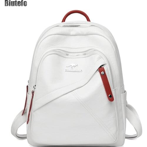 Waterproof Backpack Designer Bag for Women Mochilas Da Moda Anti Theft Travel Mochila Mujer Casual Black White School Big New