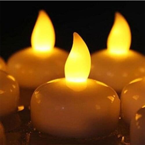 Waterproof LED Floating Tea Light Flameless Candle Wedding Party Home Decoration