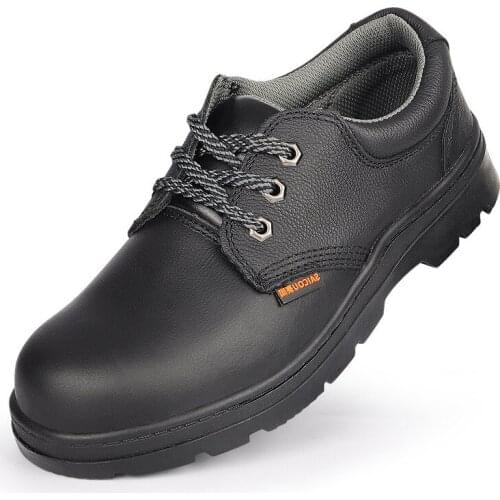 Safety Shoes Steel Genuine Leather Men High-temperature Resistant Acid And Alkali Read Anti-slip Is Mens shoes
