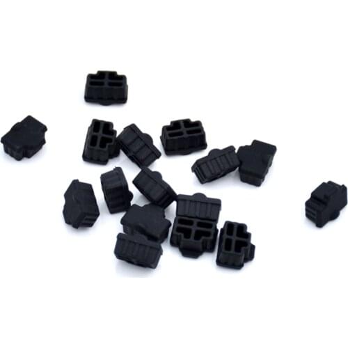 Ethernet Hub Port RJ45 Anti Dust Cover Cap Protector Plug 100Pcs Black-Hot