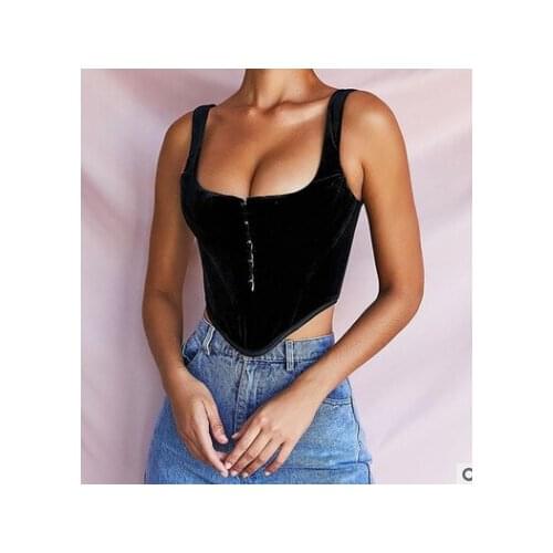 2021 Fashion Trend Women Solid Color with Irregular Hem Sleeveless Boat Neck Sling Square Collar Vest Summer Casual Camisole