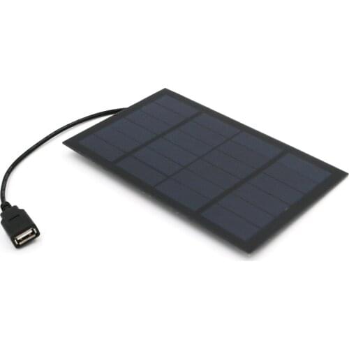 6V 2.5W 4.2W 7W Output USB Solar Cell Outdoor 18650 Battery Charger USB Female Port 6 V Charge Regulators Solar Panel