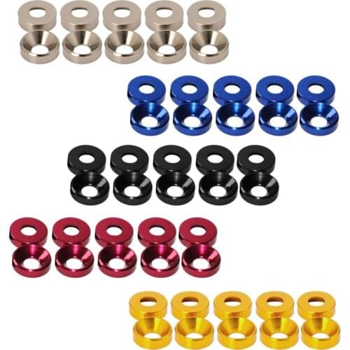 Aluminum Alloy M3 Anodized Countersunk Head Bolt Washers Gasket 10pcs/pack -Y103