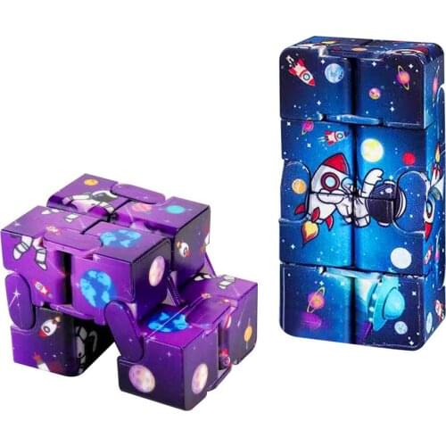 Anti Stress Cube Infinity Cube Magic Cube Office Flip Cubic Puzzle Stress Reliever Autism Toys Relax Toy For Kids Adults