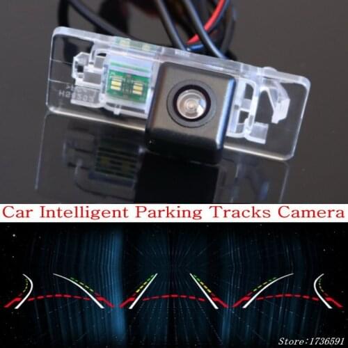 Car Intelligent Parking Tracks Camera FOR Audi A4 A4L S4 RS4 2013~2015 / Back up Reverse Camera / Rear View Camera / HD CCD