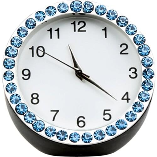 Yolu Car Clock Mini Automobiles Digital Watch Quartz Clocks Stick-on Auto Ornament Car Accessories for Cars SUV MPV