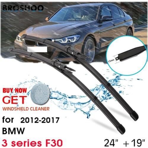 Car Wiper Blade Front Window Windscreen Windshield Wipers Blades Auto Accessories For BMW 3 series F30 24"+19" 2012-2017