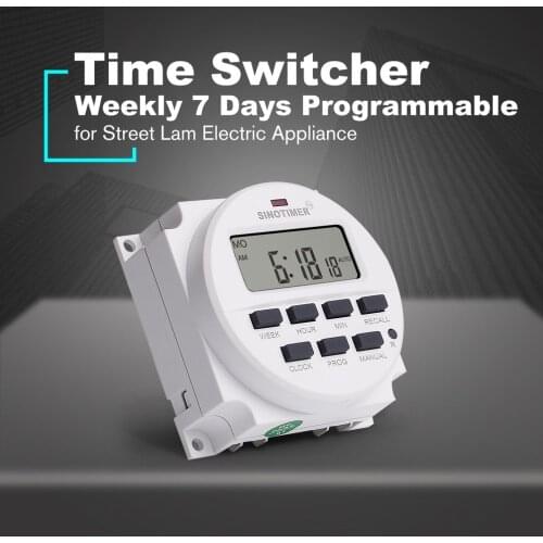 Digital Time Switch Relay Timer Control 12V Weekly 7 Days Programmable Countdown Recall For Electric Appliance Drop Shipping