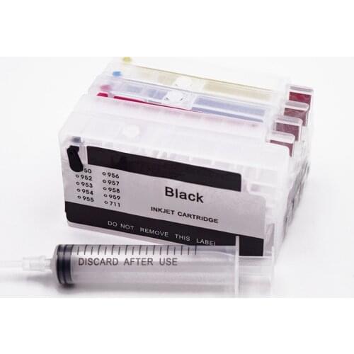 Refill Compatible Cartridge Replacement For HP 711 XL Refillable Inkjet Cartridge Permanent Chip Deskjet T520 T120 Printer
