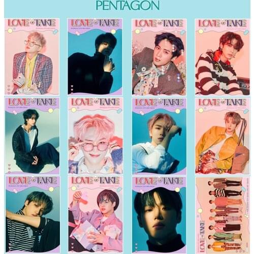 KPOP Pentagons Hui Hong Seok Shin Won Yeo One Yan An Yeo One Kino Woo Seok new album love or take poster self adhesive photo