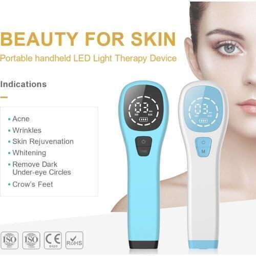 Red Led Light Therapy Deep Red 630nm 450nm and Near Infrared 850nm, Facial Rejuvenation,Pain Relief, Joint & Muscle Reliever