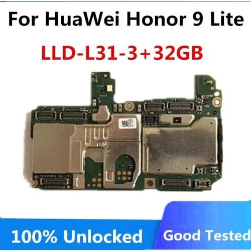 100% unlocked For huawei honor 9 LITE Motherboard original For huawei honor 9 LITE Mainboard Logic Board With Android 32gb