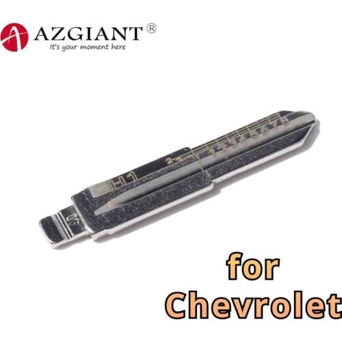 Metal Engraved Line CH1 2 in 1 LiShi Scale Shearing Teeth Blank Car Key Blade NO.40 for Chevrolet Captiva/Epica