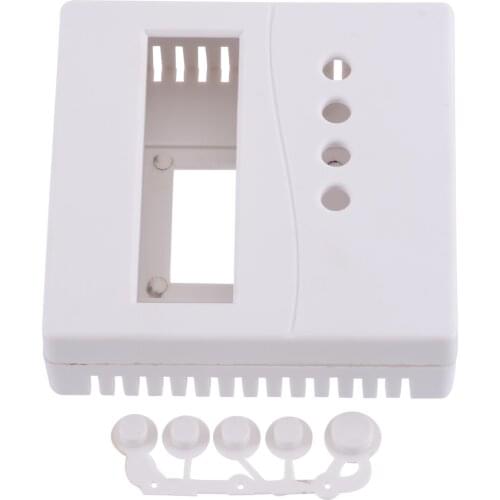 Plastic Electronic Project Box Durable Enclosure Case Instrument box for DIY LCD1602 W/ Button Caps 86x86x26mm