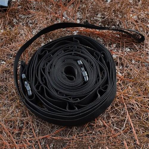 Camping Storage Strap with 19 hangable space Camping Gear Lanyard Hanger polyester sewn with sturdy stitches Easy to Carry