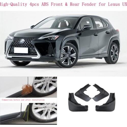 High-Quality 4pcs ABS Front & Rear Fender for Lexus UX Car Mud Flaps Splash Guard Mudguard Mudflaps Accessories