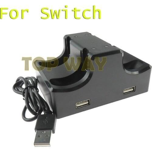 Charging Dock Station Charger Cradle For Nintendo Switch 4 Joy Con Controllers 4 In 1 Charging Stand For Nintend Switch NS