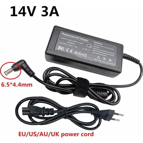 14V 3A 6.5*4.4mm AC to DC Power Charger Adapter Powerr Supply Charging Adaptor Converter for Samsung LCD Monitor