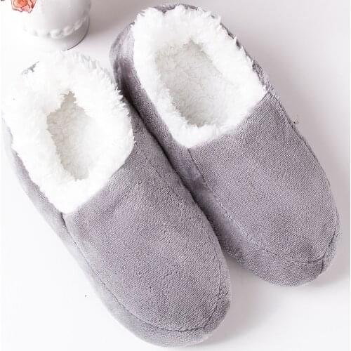 Womens Slippers Velvet Plush Slippers indoor Keep Warm Home Slippers Soft Sole House Slippers Woman Non Slip floor Shoes