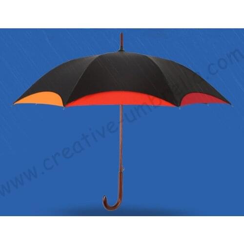 2pcs/lot colour option Lotus leaf solid wooden umbrellas formosa 210T pongee double layer long handle rotate rose flower parasol