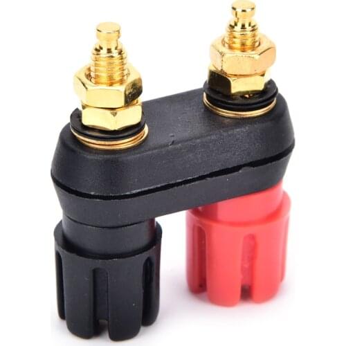 2Pcs Speaker banana plug BINDING POST terminal connector banana socket Dual Female Banana Plug for Speaker Amplifier