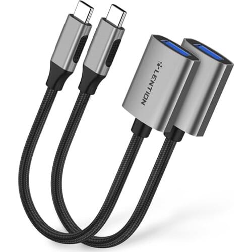 USB C to USB 3.0 Adapter [2-Pack], Thunderbolt 3 to USB 3.0 Adapter Compatible MacBook Pro, New iPad Pro & Mac Air Surface Book2