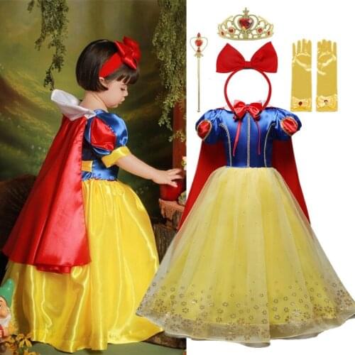 Girls Dresses For Kids Halloween Cosplay Princess Costume Children Christmas New Year Dress Up Carnival Party Clothes