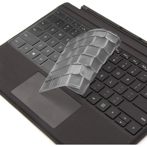 Ultra Thin Keyboard Protector Skin Cover for Microsoft Surface Pro 2017 & Surface Pro 4 Pro 5 Soft-Touch Precision Keyboard TPU