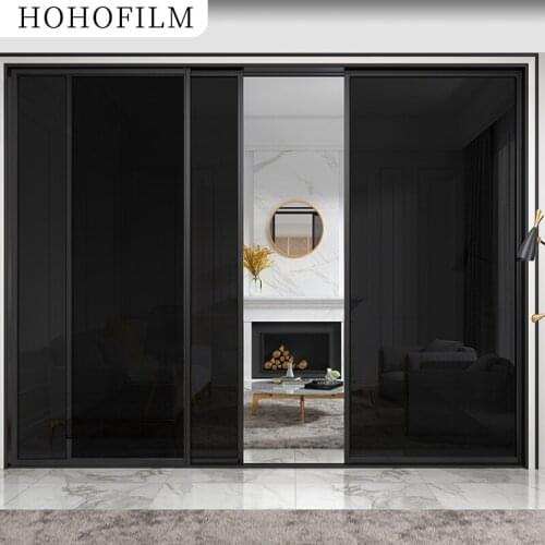 HOHOFILM 100cmx30m Roll Black 15%VLT Window Film 99.9% UV Proof home house Car window tint window Film Adhesive heat proof