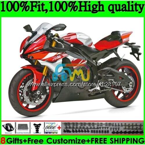 Injection OEM For YAMAHA Metal red sale YZF600 YZF R6 YZFR6 17 18 19 118BS.3 YZF 600 R 6 YZF-600 YZF-R6 2017 2018 2019 Fairings