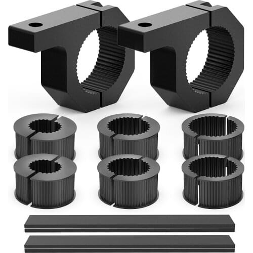 NAOEVO LED Off Road Light Bar Mounting Bracket Kit for Jeep SUV Horizontal Bar Tube Clamp Roof Roll Cage Holder 2 / 4 / 8 Pack