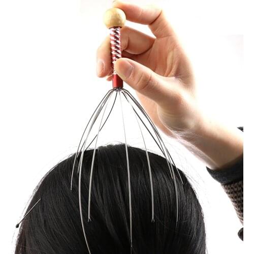 The Head Massager Octopus Claw Massager Tool Head Scalp Neck Stress Release