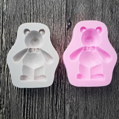 Cute Bear Silicone Mold Fondant Mould Cake Decorating Tools Chocolate Gumpaste Mold, Sugarcraft, Kitchen Accessories