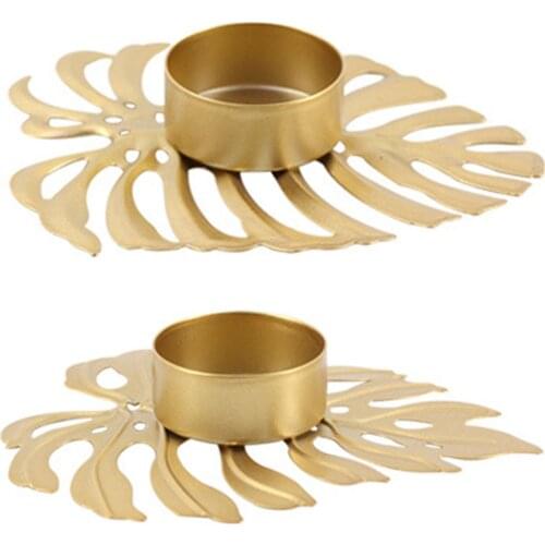 New Home Office Decorative Candle Holder Creative Turtle Leaf Candlelit Wedding Bar Party Home Decor Candlestick