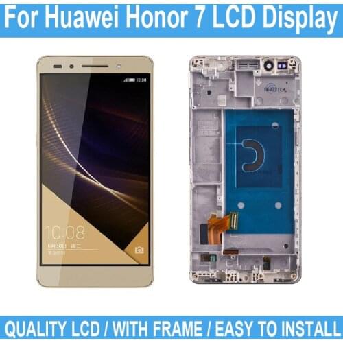 5.2 inch Original For Huawei Honor 7 LCD Display Touch Screen With Frame For Honor PLK-TL01H PLK-L01 PLK-UL00 Replacement Parts