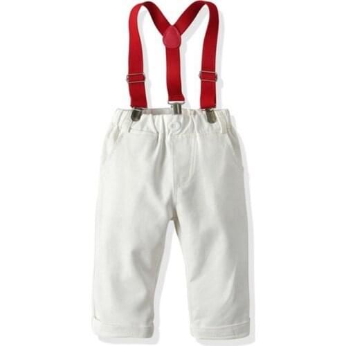 Autumn Toddler Baby Boys Clothing Sets Long Sleeve Bow Tie Shirt+Long Pants Formal Gentleman Suits