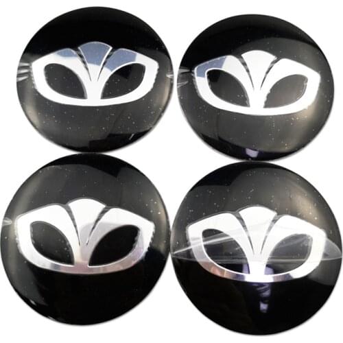Alloy Wheel Center Decals For Daewoo Lacetti Nubira Kalos Lanos Matiz Espero Gentra Leganza Tico Winstorm Car Hub Caps Sticker