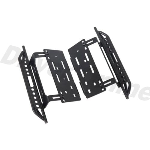 Tough Armor Side Steel Sliders Metal Pedals for 1/10 RC Car Crawler Axial SCX10 II 90046 90047 Jeep Wrangler Body Upgrade Parts