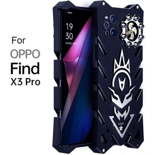 Shockproof Metal Armor Phone Case For OPPO Find X3 Pro Case Luxuxy Stainles Bullet Full Cover Coque For OPPO Find X3 Pro Funda