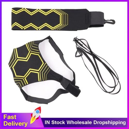 Drop Shipping Soccer Trainer Football Kick Throw Solo Practice Training Aid Control Skills Adjustable Soccer Training Belt