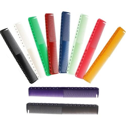10 Colors 19x2.5cm Professional Hair Comb Barber Hairdressing Hair Cutting Brush Anti-static Tangle Salon Hair Care Styling Tool