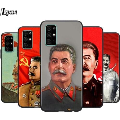 Stalin Soviet Union for Huawei Honor 30 20S 20 10i 9S 9A 9C 9X 8X 10 9 Lite 8A 7C 7A Pro Phone Case Black Cover