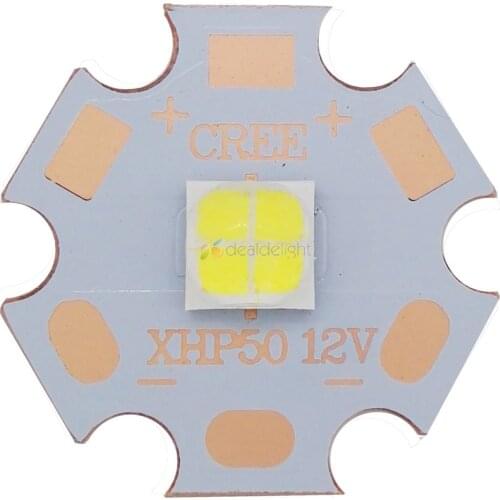 Cree XLamp XHP50 20W 6V/12V LED Bulb Emitter 2546lm 19W Cool White LED J2 1A Chip Light with 20mm Copper PCB