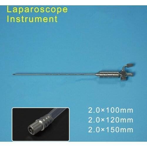 Thoracoscopic and laparoscopic surgical instruments Pneumoperitoneum needle silicone tube Metal joint Flush valve