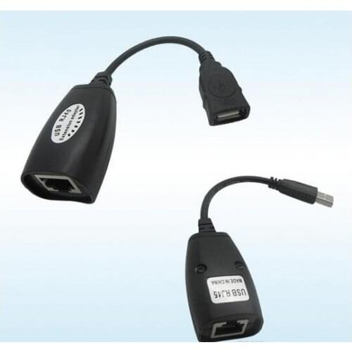 USB Extension Ethernet RJ45 Cat5e/6 Cable LAN Adapter Extender Repeater Set Signal Amplifier to 50M Net Network Cables